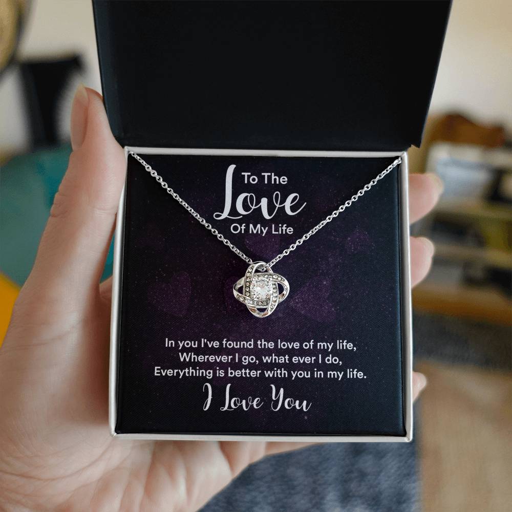 To love - In you - Love Knot Necklace