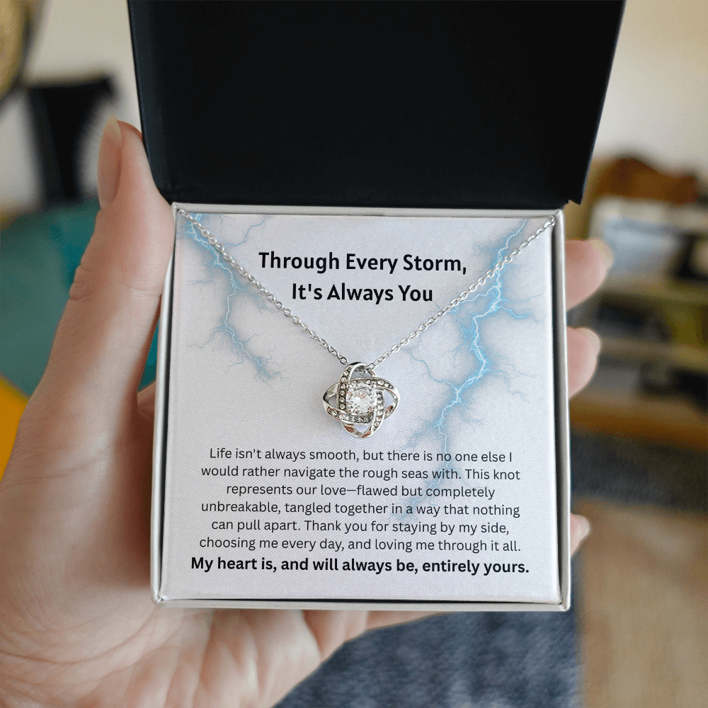 The "It's Always You" Reassurance Interlocking Knot Necklace