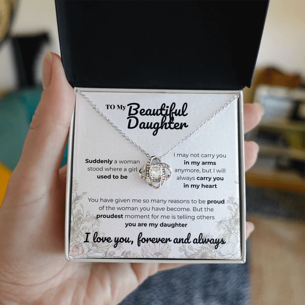 daughter - Suddenly - Love Knot Necklace