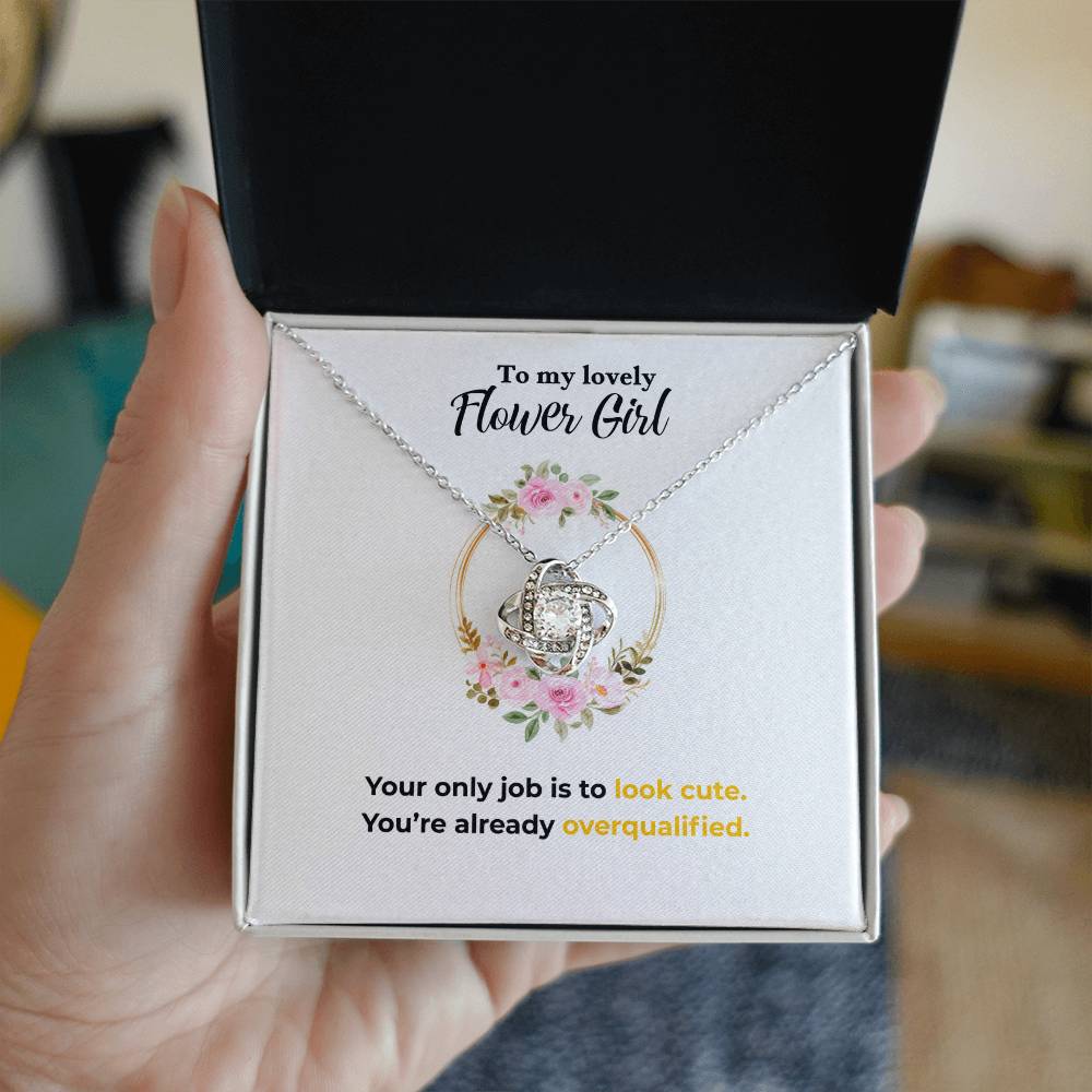 Flower Girl - Only job - Love Knot Necklace