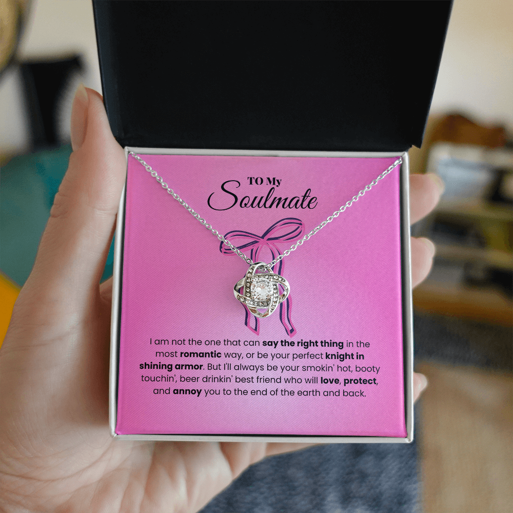 Soulmate - I am not - Love Knot Necklace