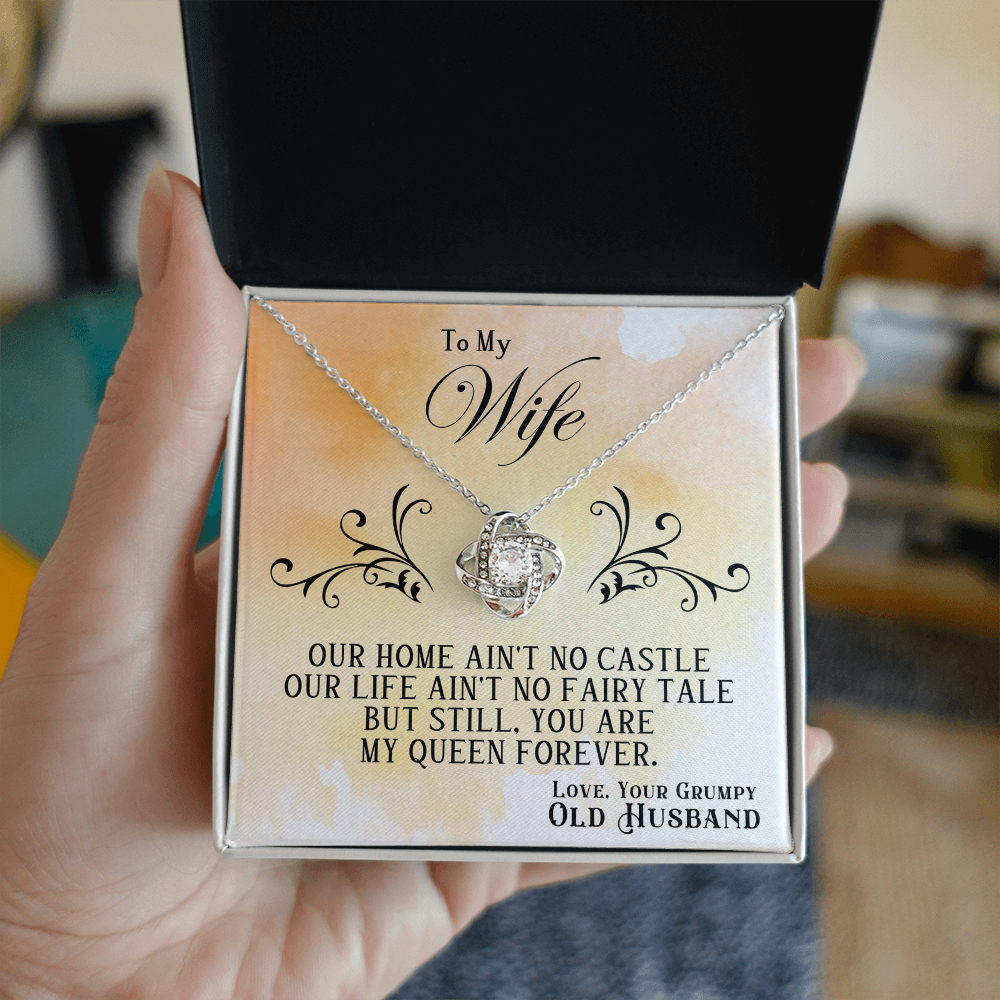 Wife - OUR HOME - Love Knot Necklace