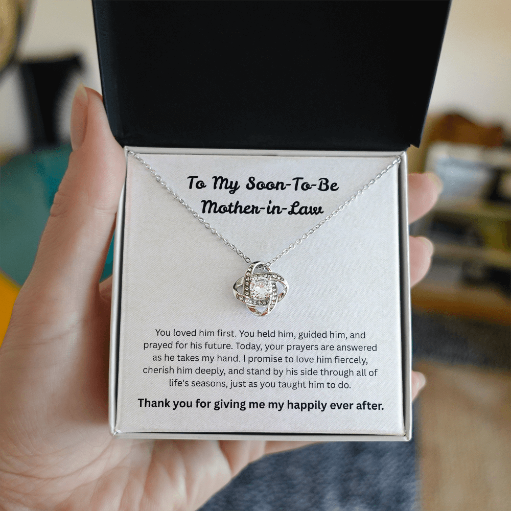 The "Emotional Keepsake" Love Knot Necklace for Future Mother-in-Law