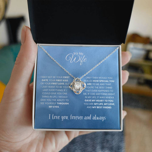 Wife - I MAY NOT BE - Love Knot Necklace