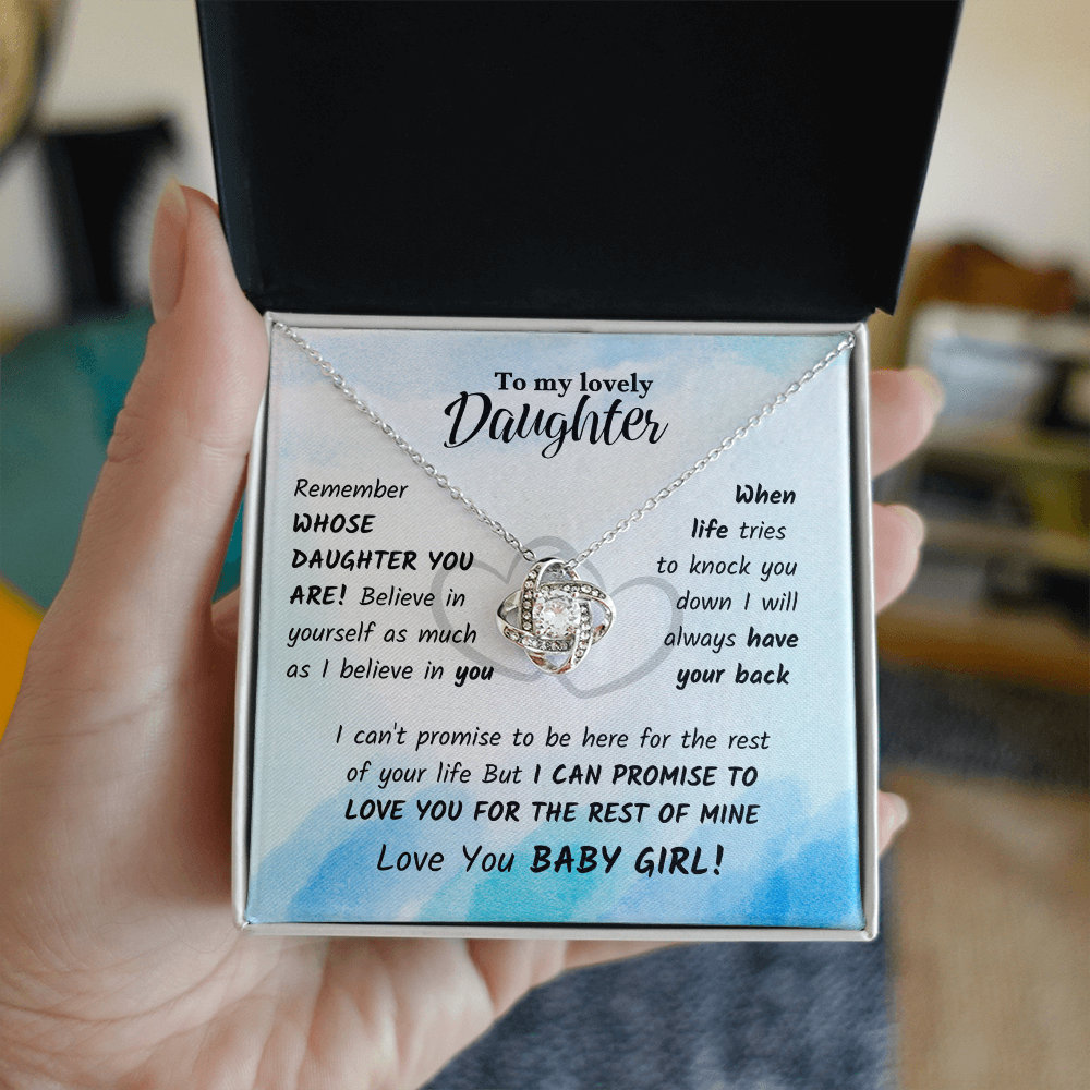 daughter - Remember - Love Knot Necklace