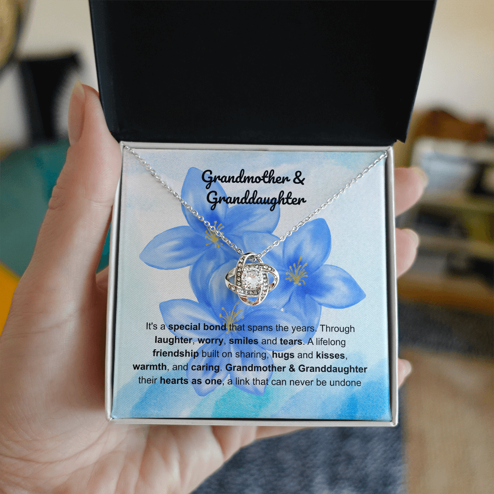 Grandmother daughter - special bond - Love Knot Necklace