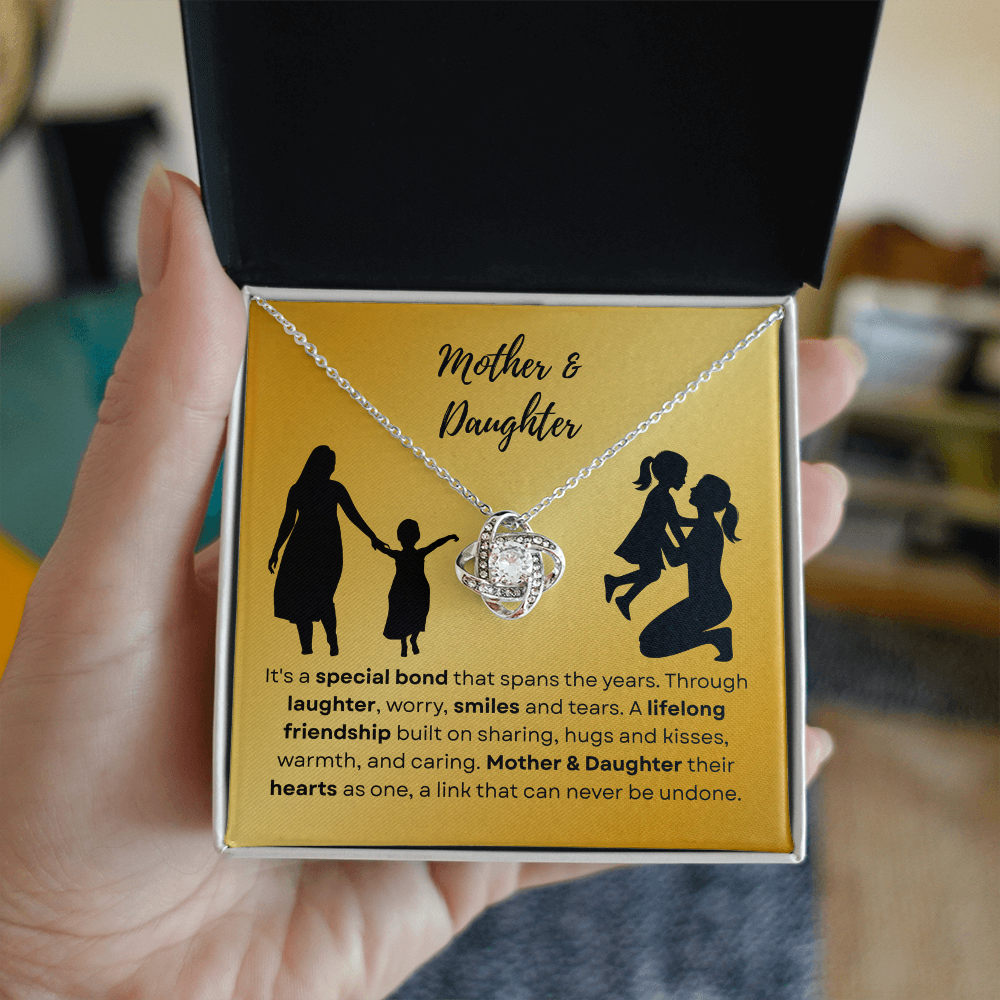 mother daughter - It's a special bond - Love Knot Necklace