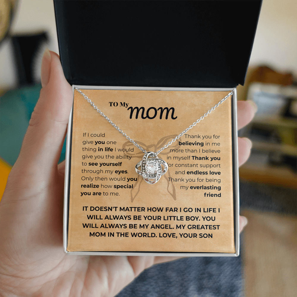 Mom - If I could - Love Knot Necklace
