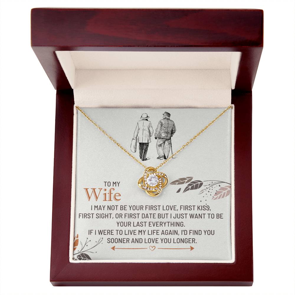 Wife - I MAY NOT - Love Knot Necklace