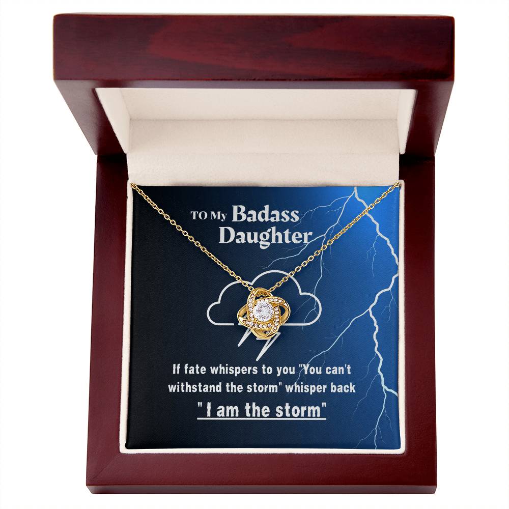 daughter - If fate whispers - Love Knot Necklace