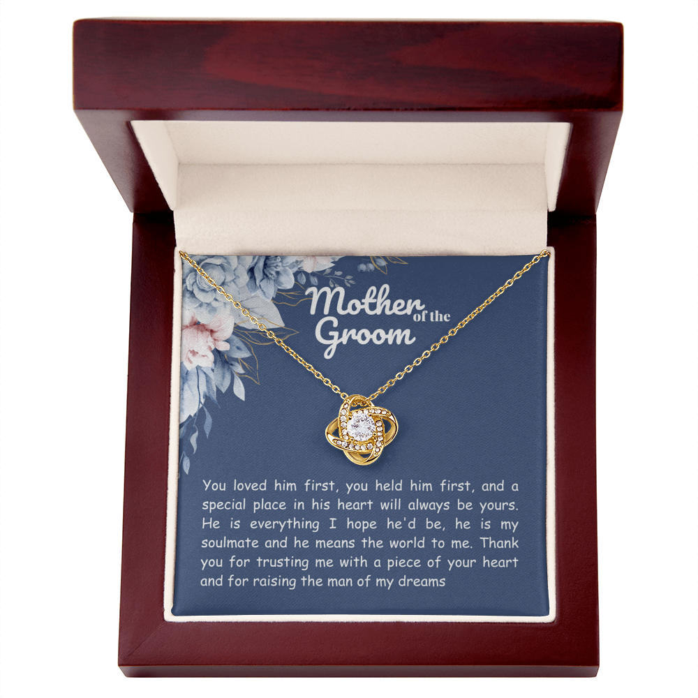 Mother in law - You loved him first - Love Knot Necklace