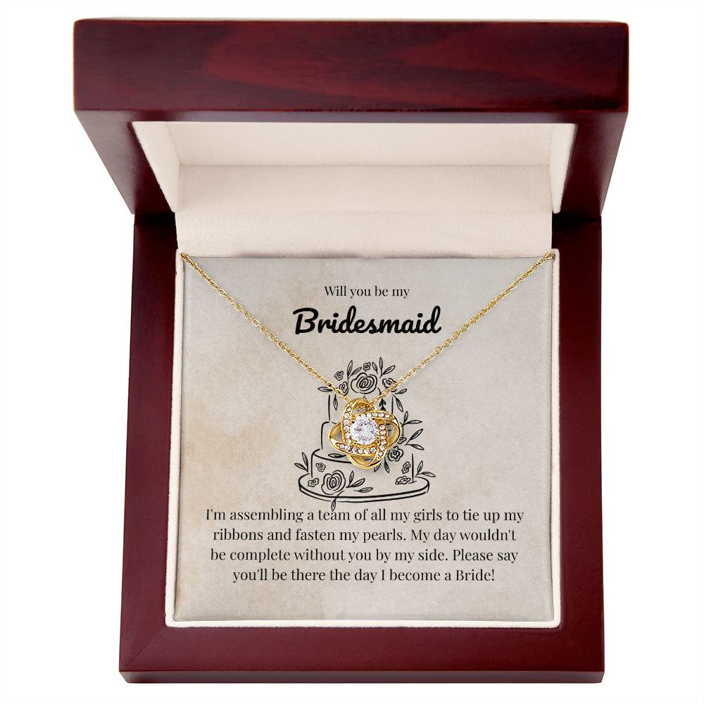 Bridesmaid - Assembling a team - Love Knot Necklace