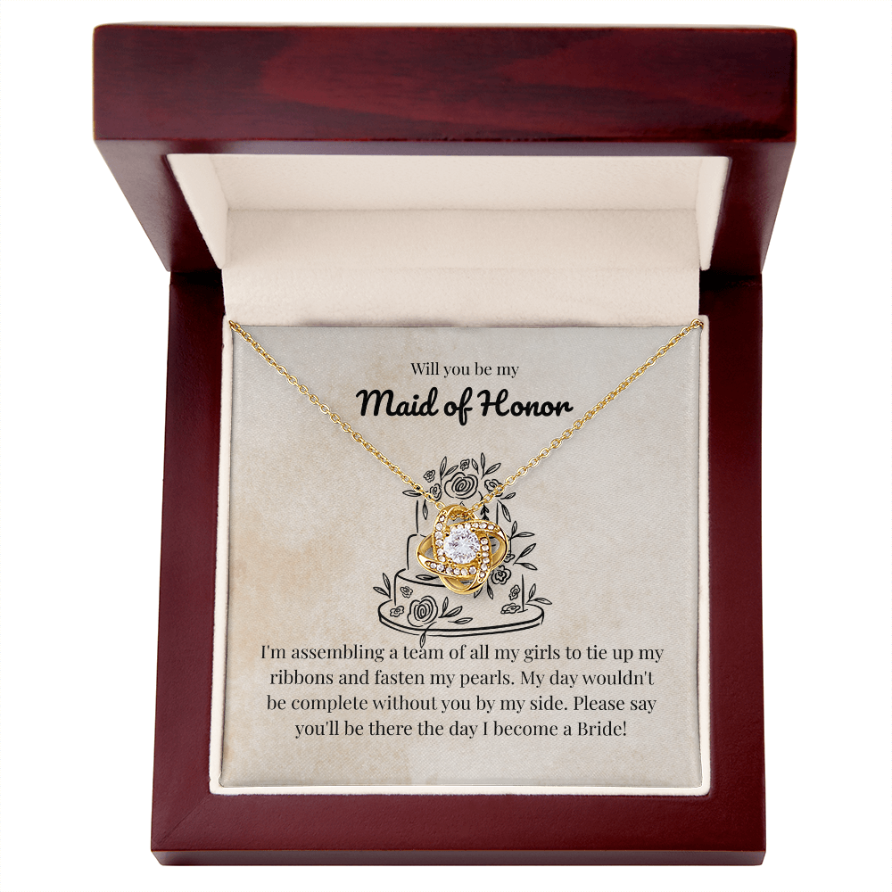 Maid of Honor - Assembling a team - Love Knot Necklace