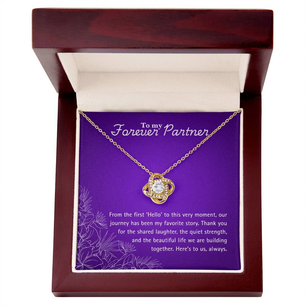 Forever Partner - Hello - Love Knot Necklace