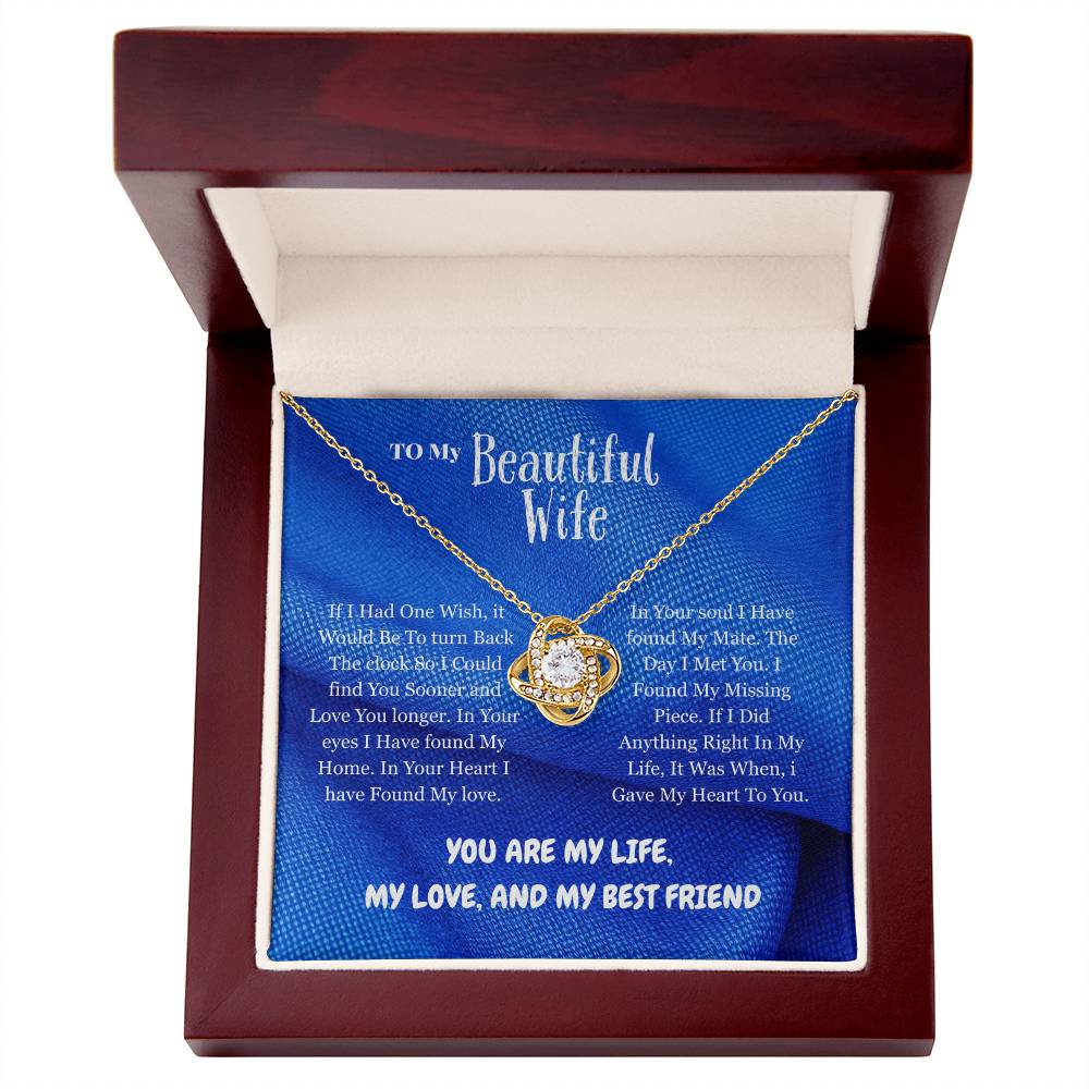 Wife - If I Had - Love Knot Necklace