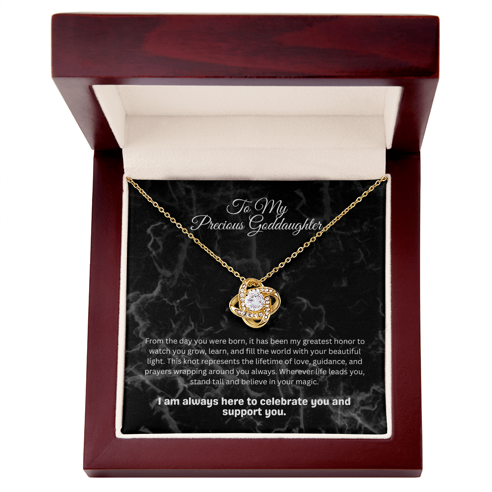 The "Endless Blessing" Interlocking Knot Necklace for Goddaughter