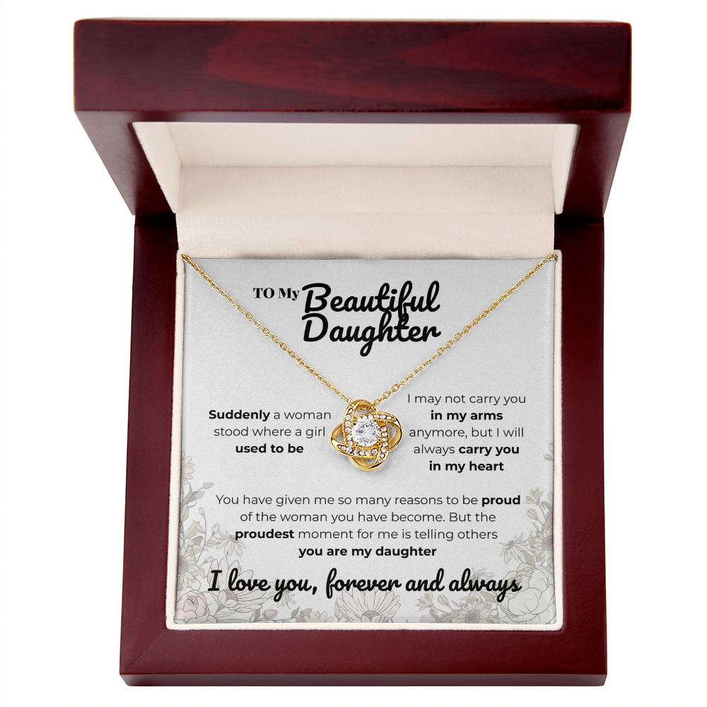 daughter - Suddenly - Love Knot Necklace