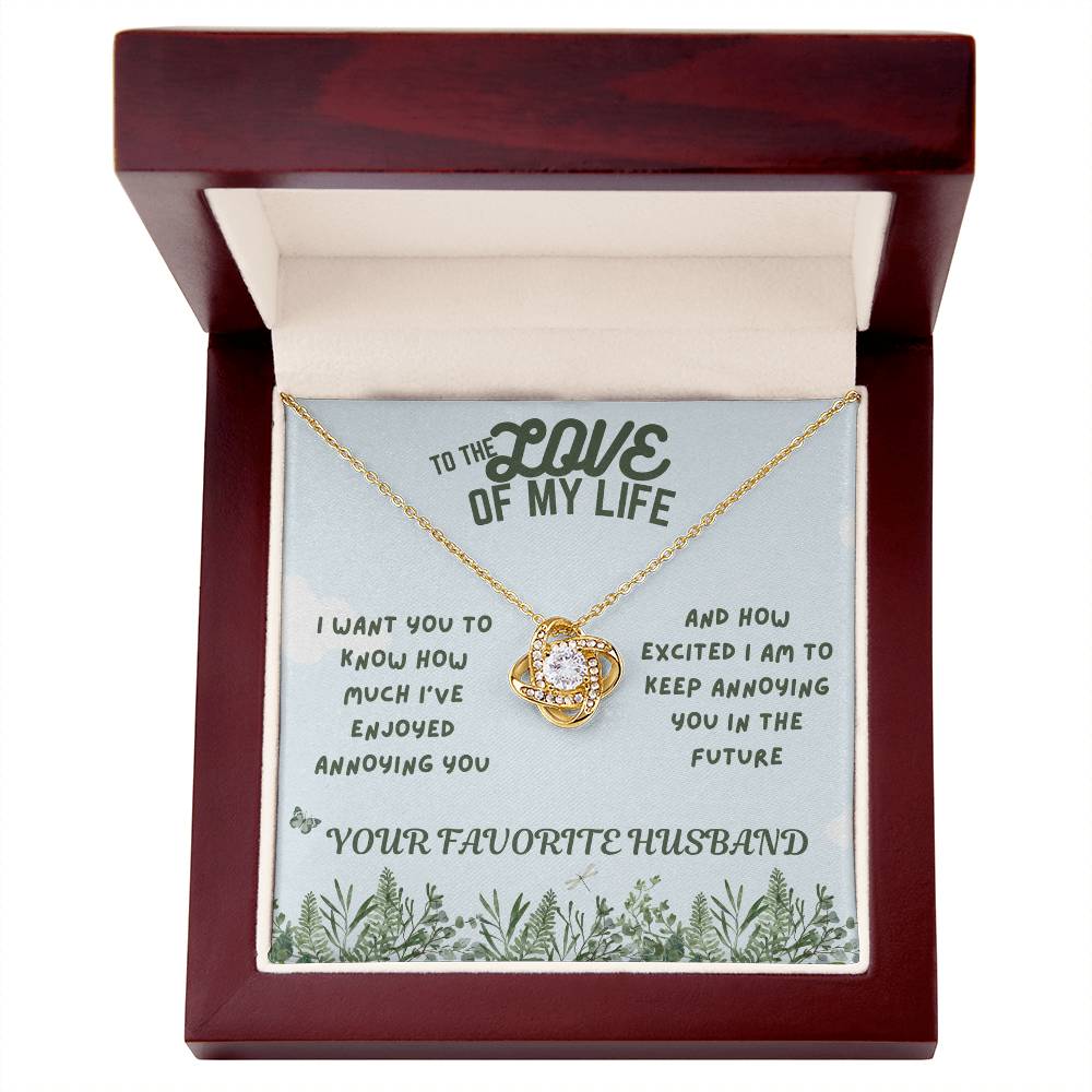 Love - Love of my life - Love Knot Necklace