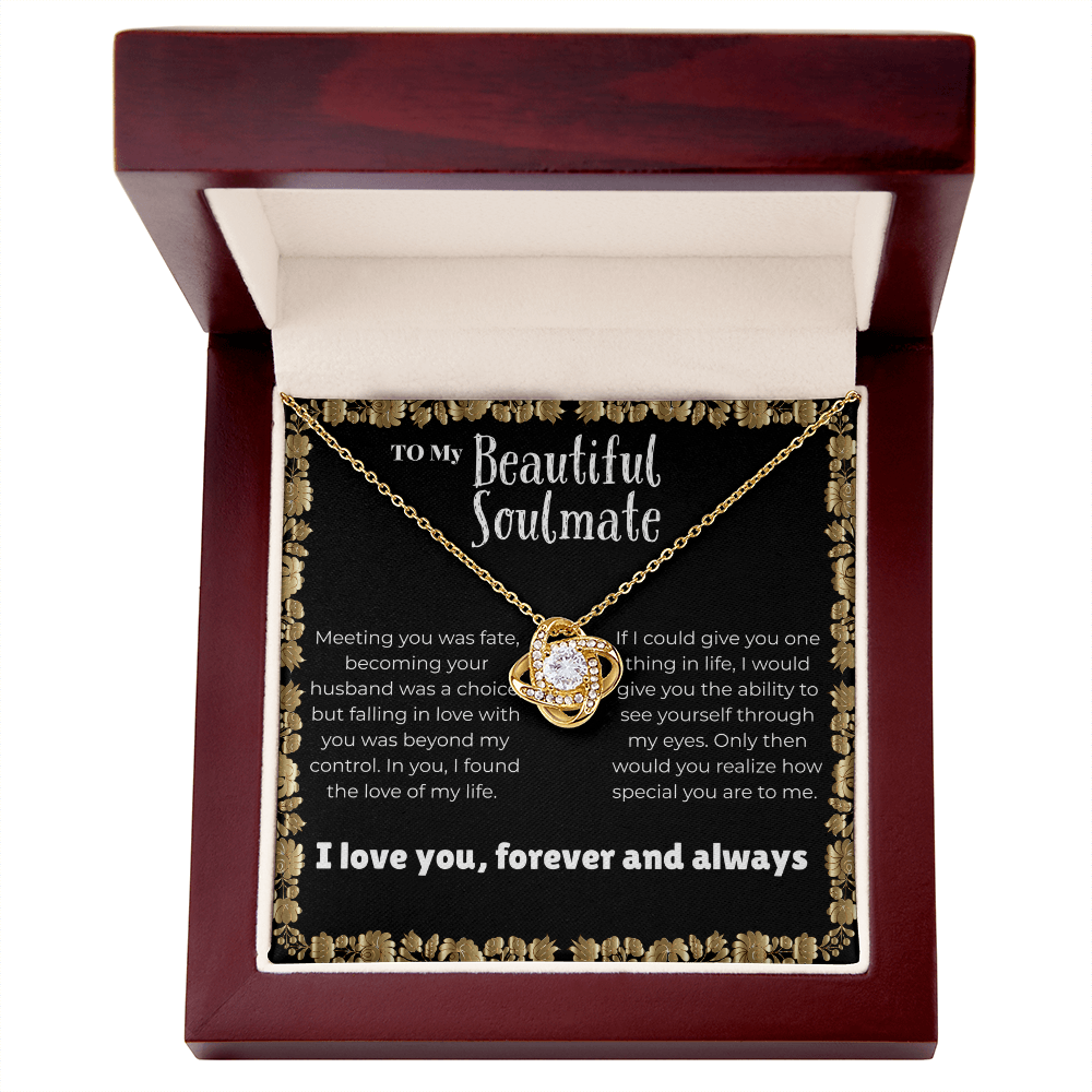 Soulmate - Meeting you - Love Knot Necklace