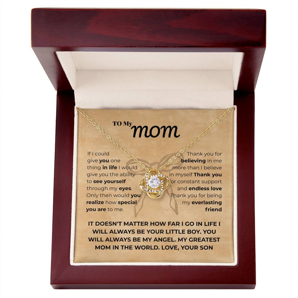 Mom - If I could - Love Knot Necklace