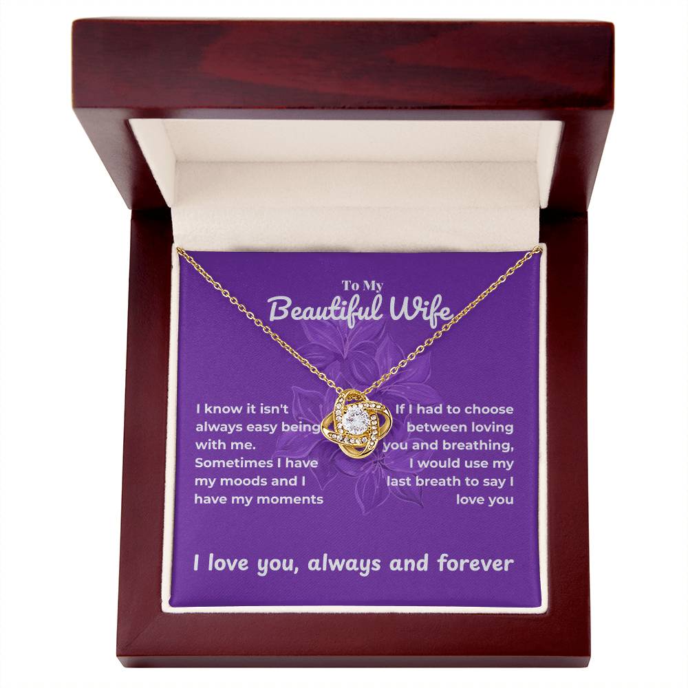 Wife - I know - Love Knot Necklace