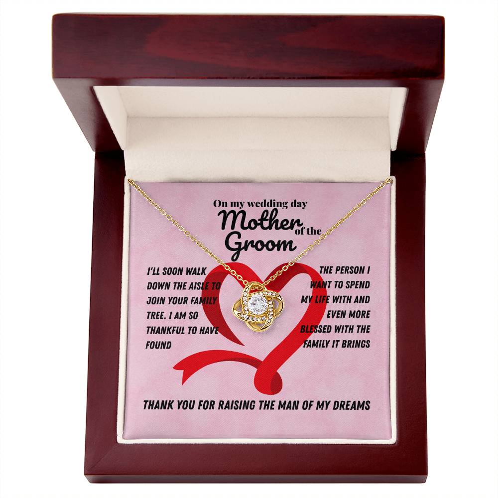 Mother in law - I'll soon walk - Love Knot Necklace