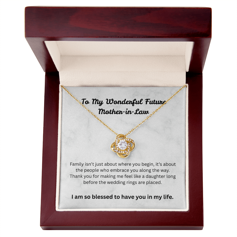 The "Blended Family" Interlocking Wedding Knot for Mother-in-Law