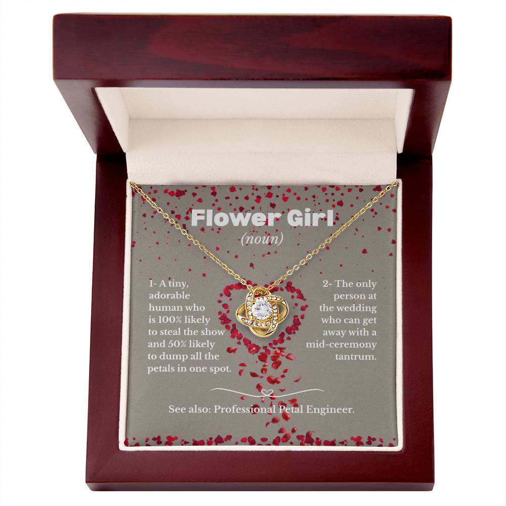 Flower Girl - Definition - Love Knot Necklace