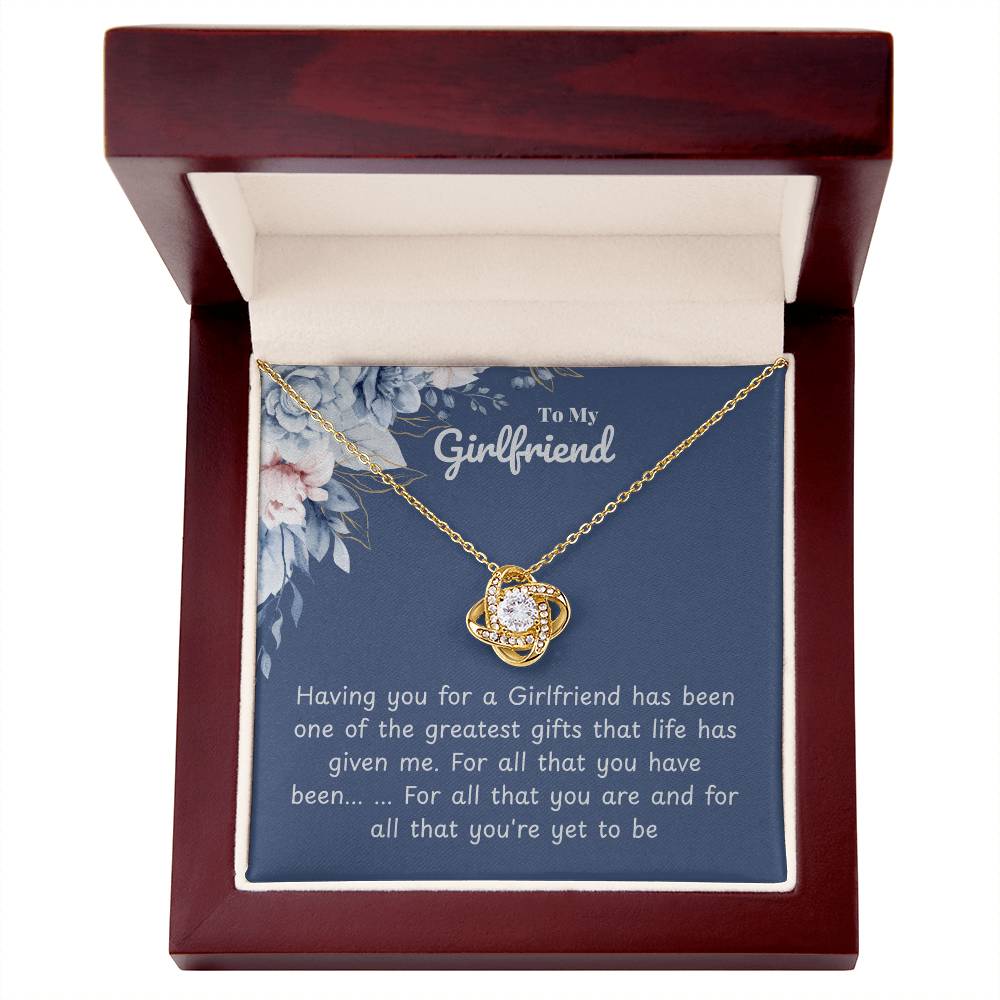 Girlfriend - Having you - Love Knot Necklace