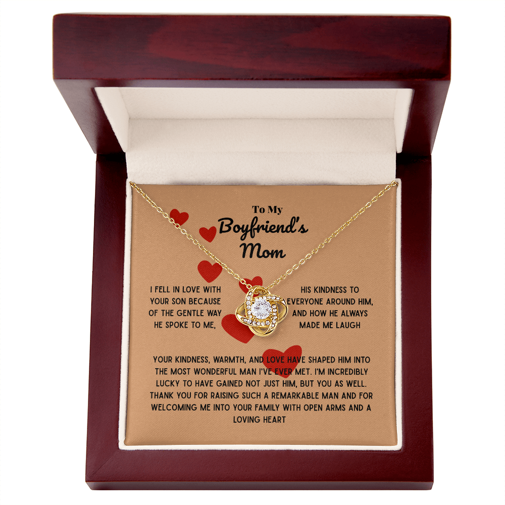 Boyfriend mom - I fell in love - Love Knot Necklace