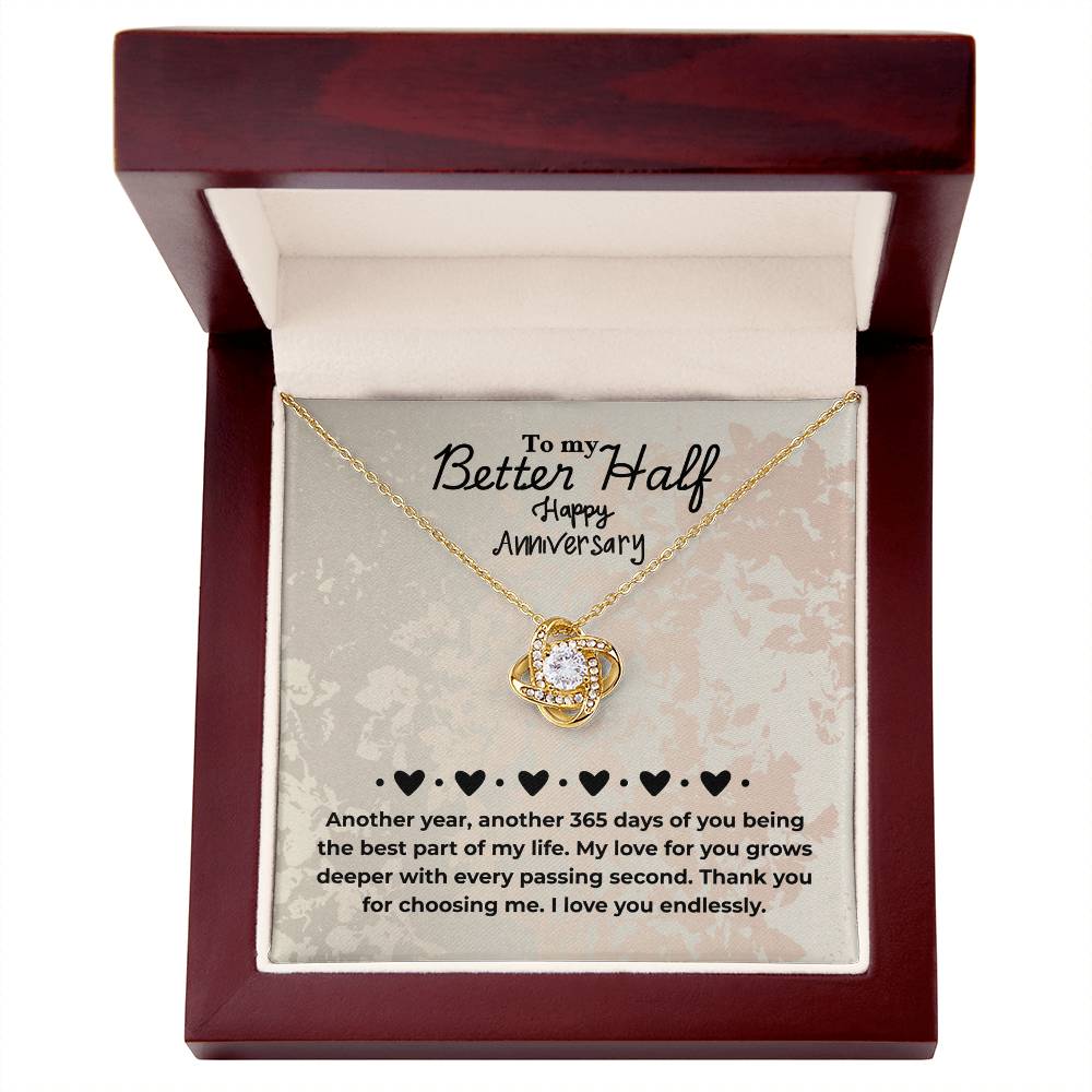 Better Half - Another year - Love Knot Necklace