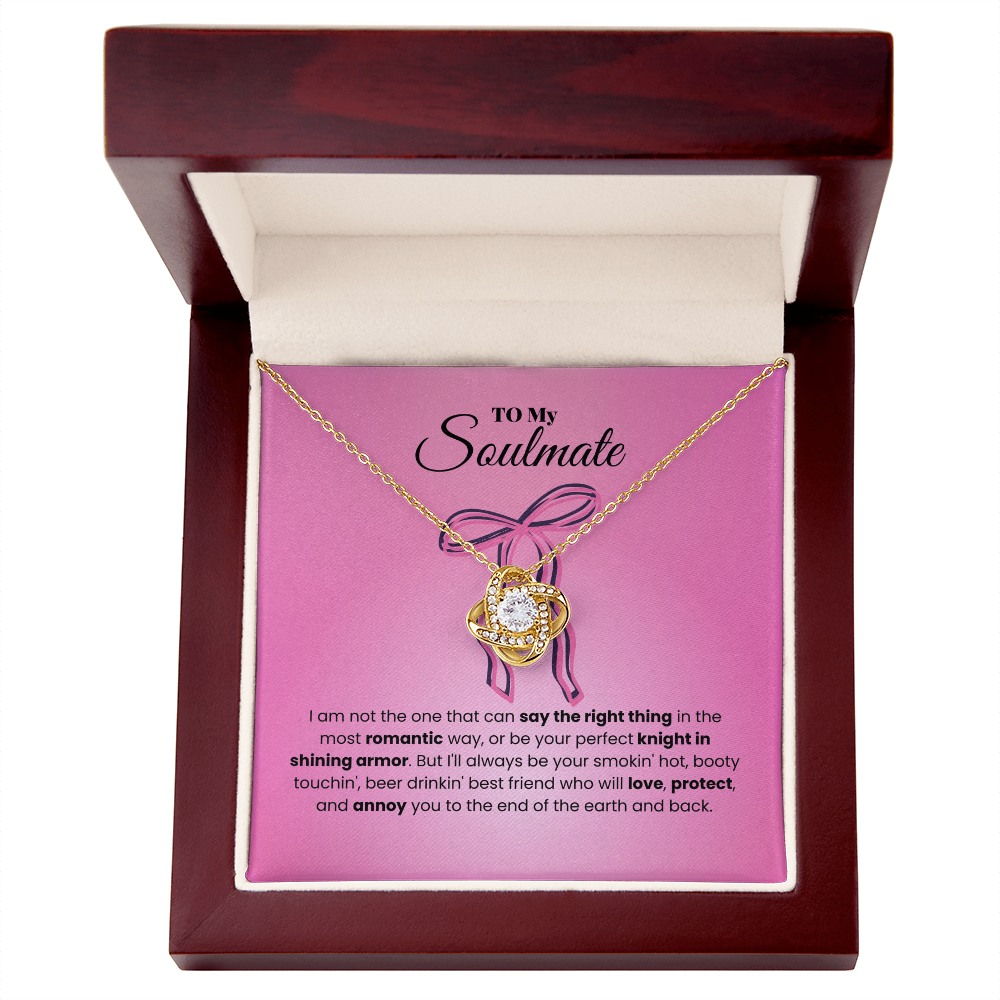 Soulmate - I am not - Love Knot Necklace
