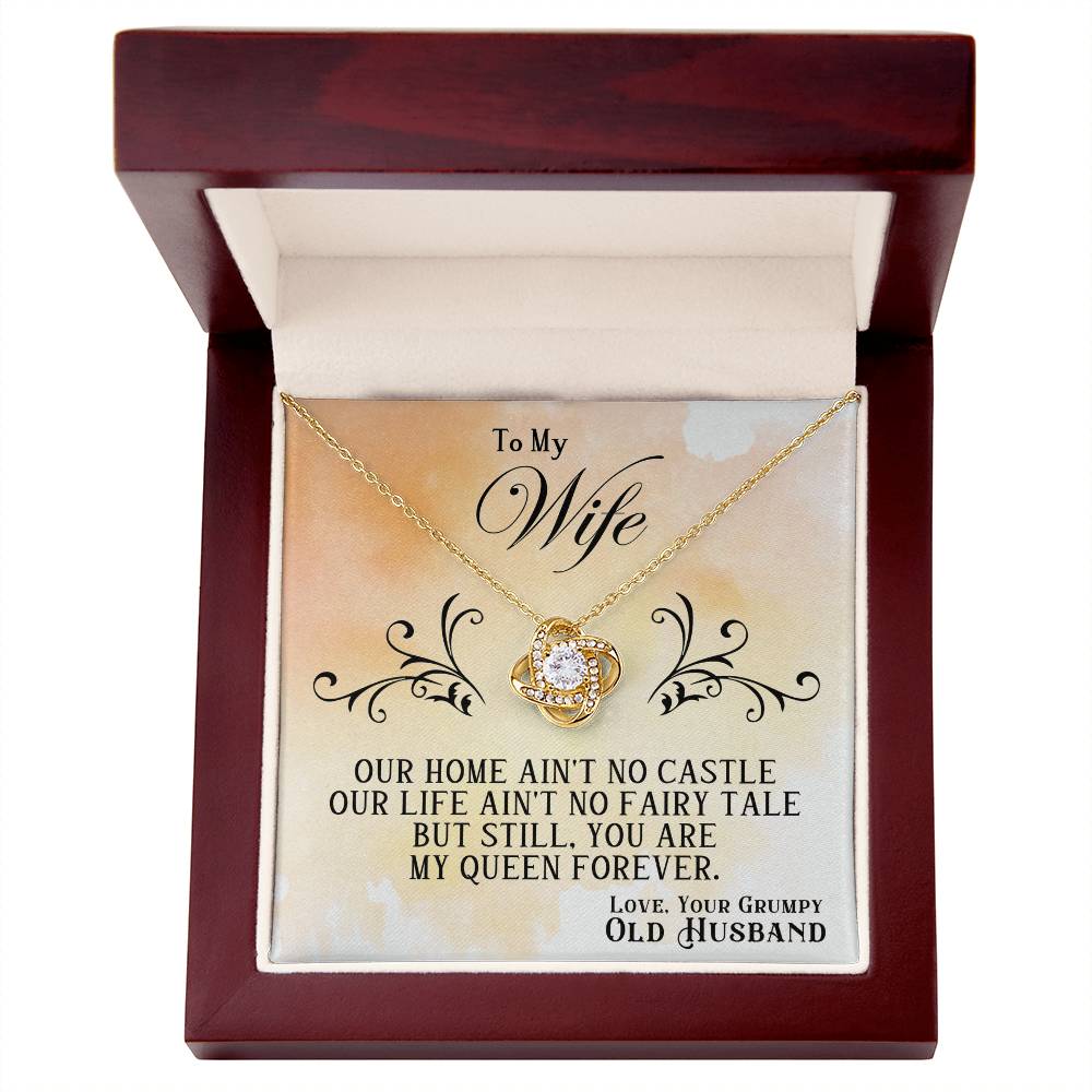 Wife - OUR HOME - Love Knot Necklace