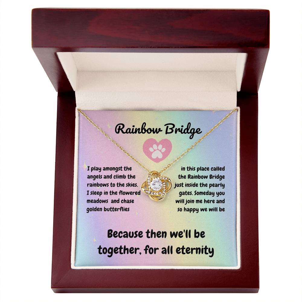 In memory - I play amongst - Love Knot Necklace