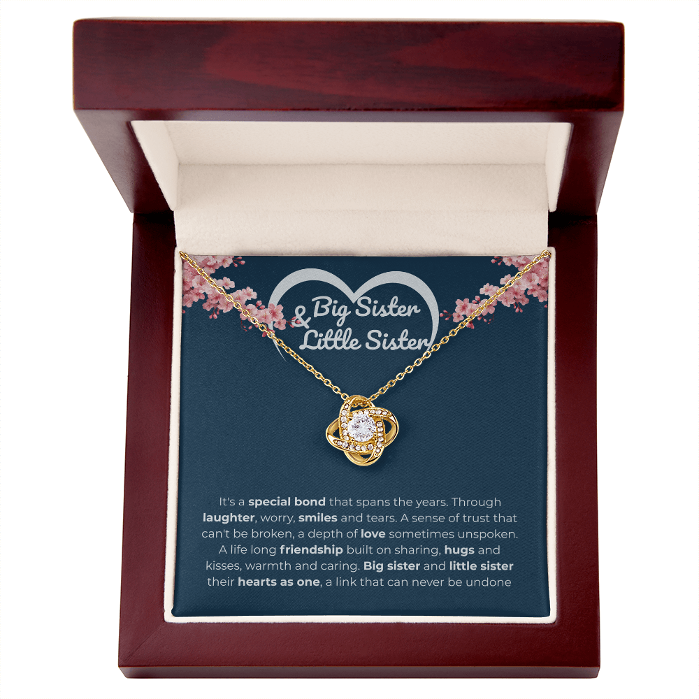 Sister - It's a special bond - Love Knot Necklace