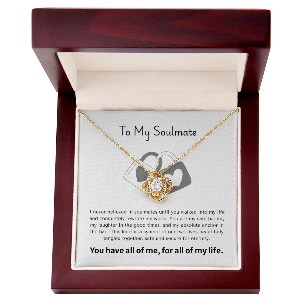 The "Cosmic Connection" Love Knot Pendant for Soulmate