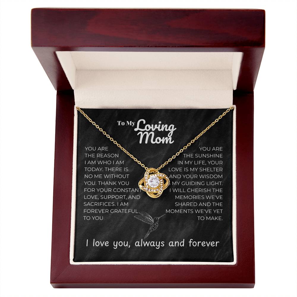 Mom - YOU ARE - Love Knot Necklace