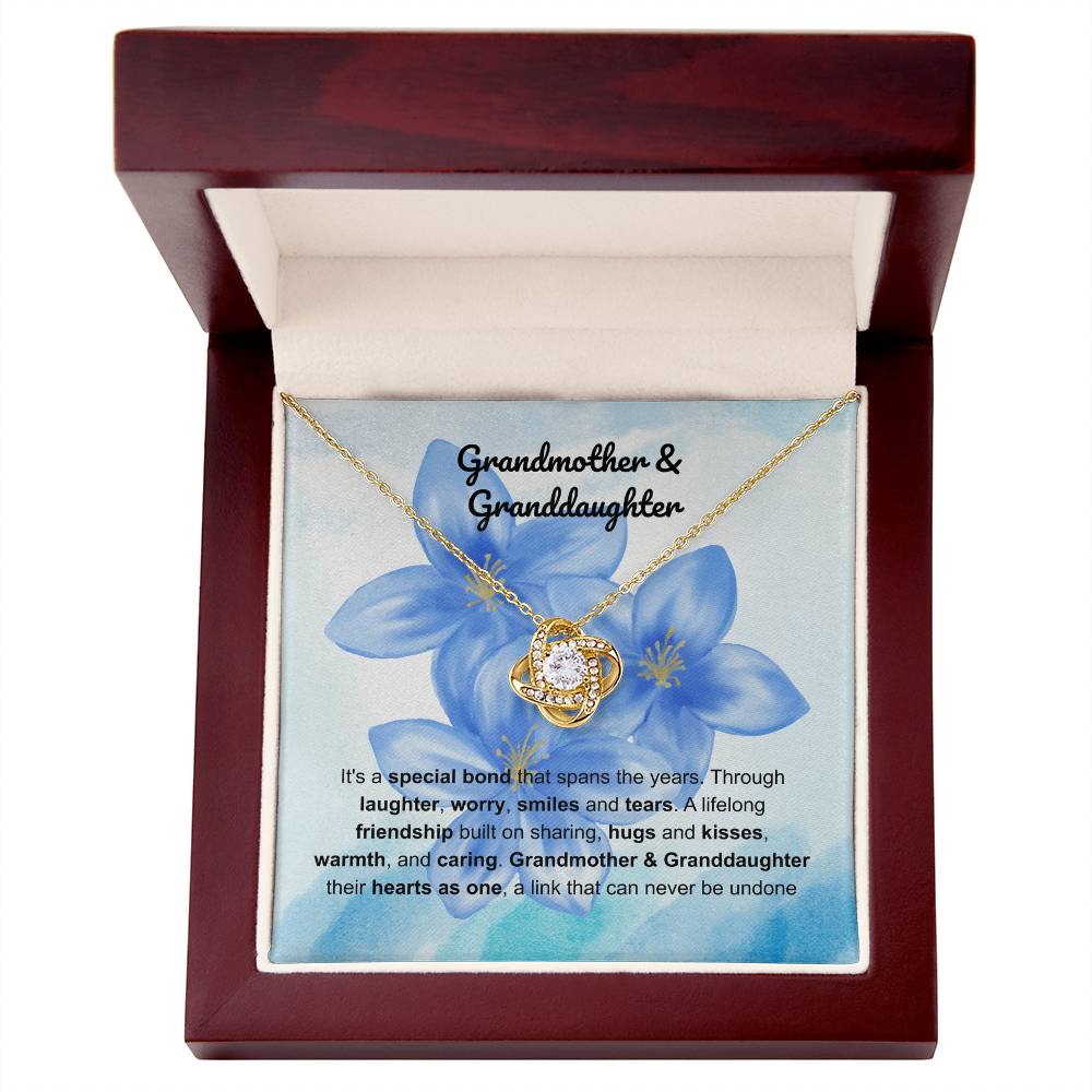 Grandmother daughter - special bond - Love Knot Necklace