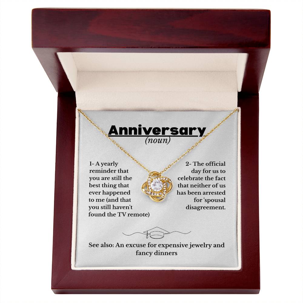 Anniversary - Definition - Love Knot Necklace