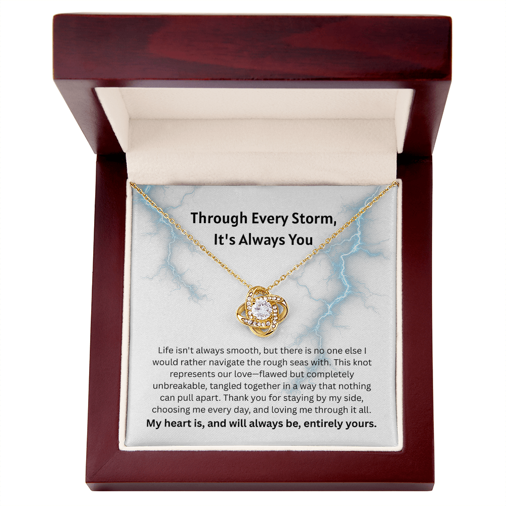 The "It's Always You" Reassurance Interlocking Knot Necklace