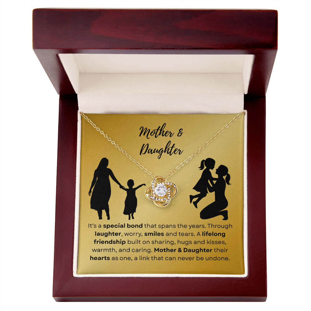 mother daughter - It's a special bond - Love Knot Necklace