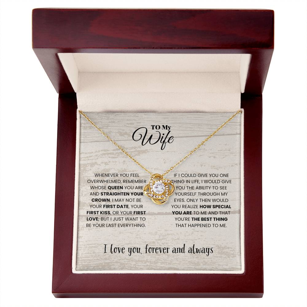 Wife - WHENEVER YOU FEEL - Love Knot Necklace