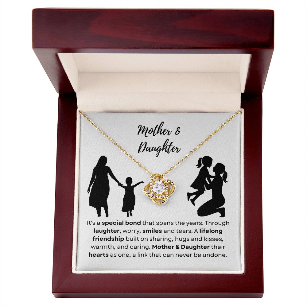 Mother & Daughter - A special bond - Love Knot Necklace