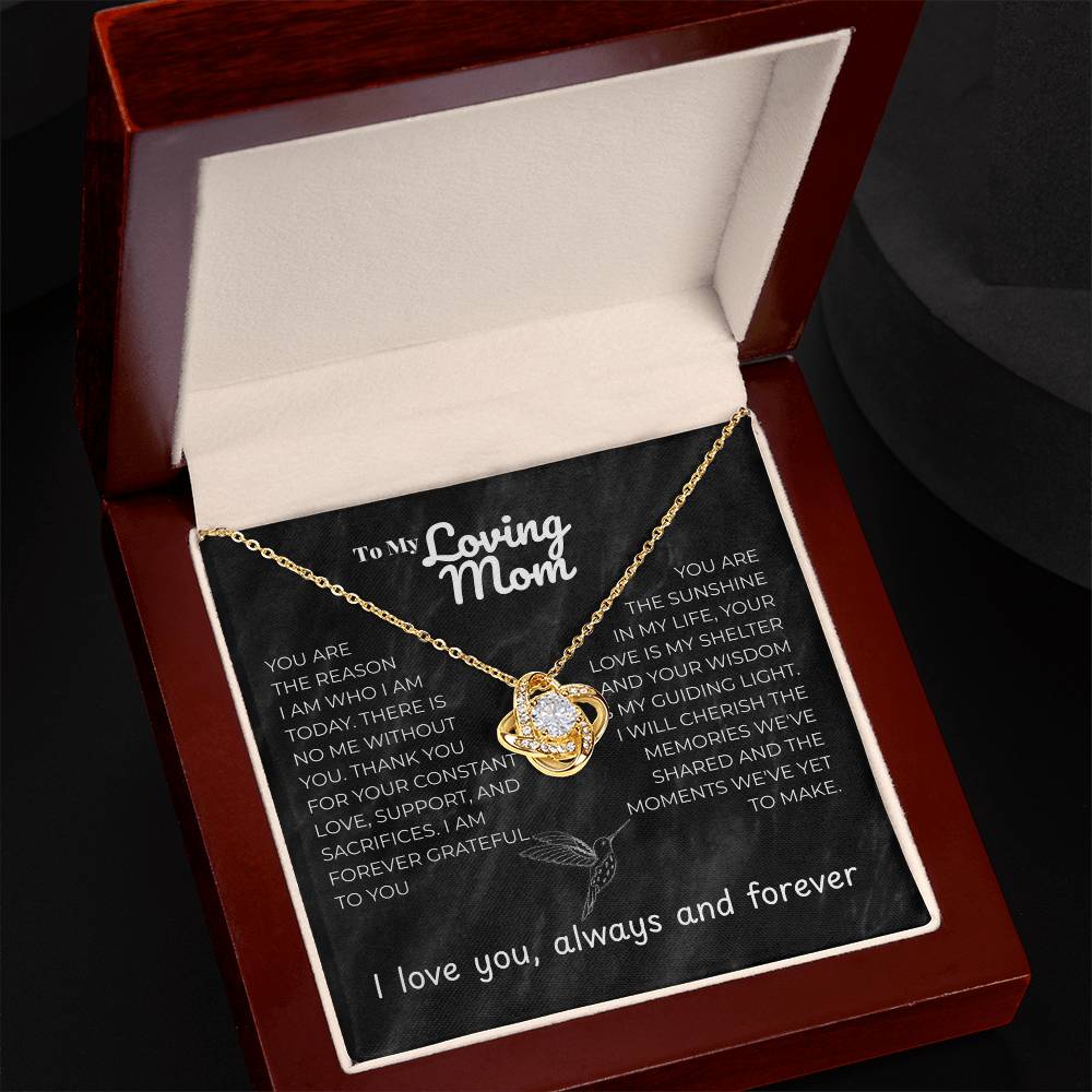 Mom - YOU ARE - Love Knot Necklace