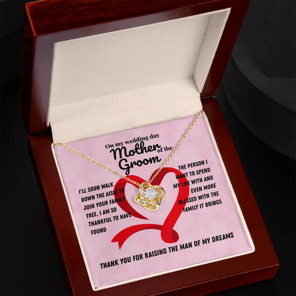 Mother in law - I'll soon walk - Love Knot Necklace