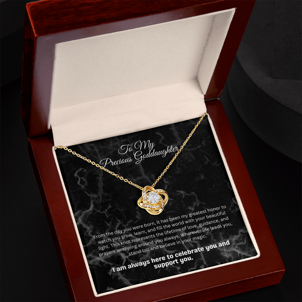 The "Endless Blessing" Interlocking Knot Necklace for Goddaughter