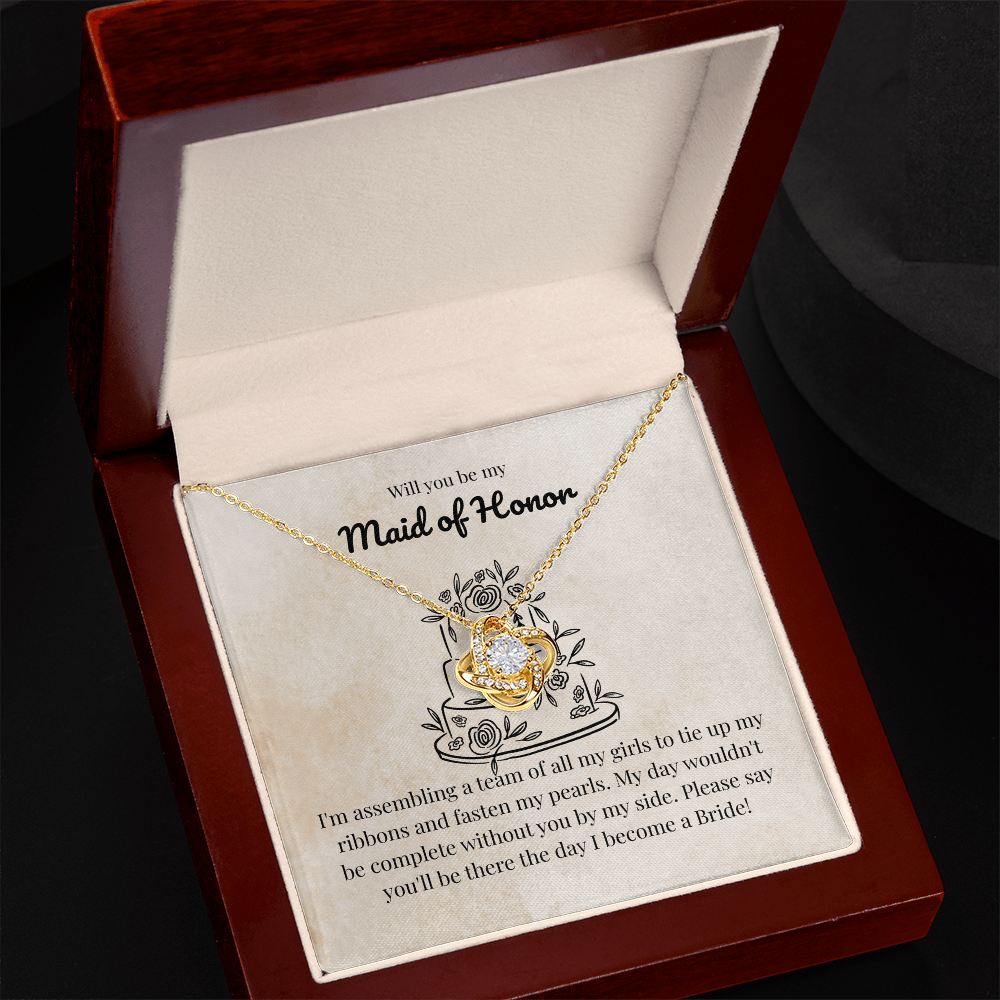 Maid of Honor - Assembling a team - Love Knot Necklace