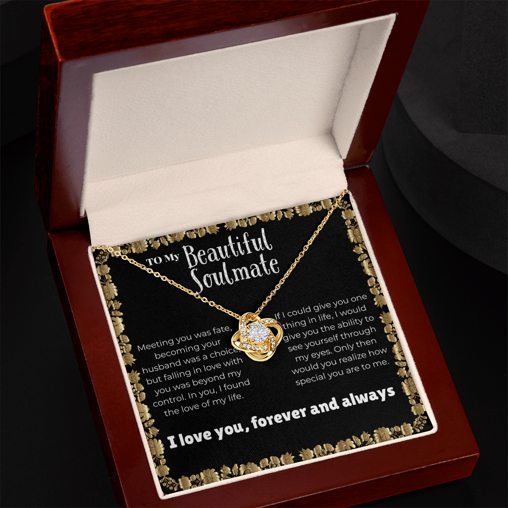 Soulmate - Meeting you - Love Knot Necklace