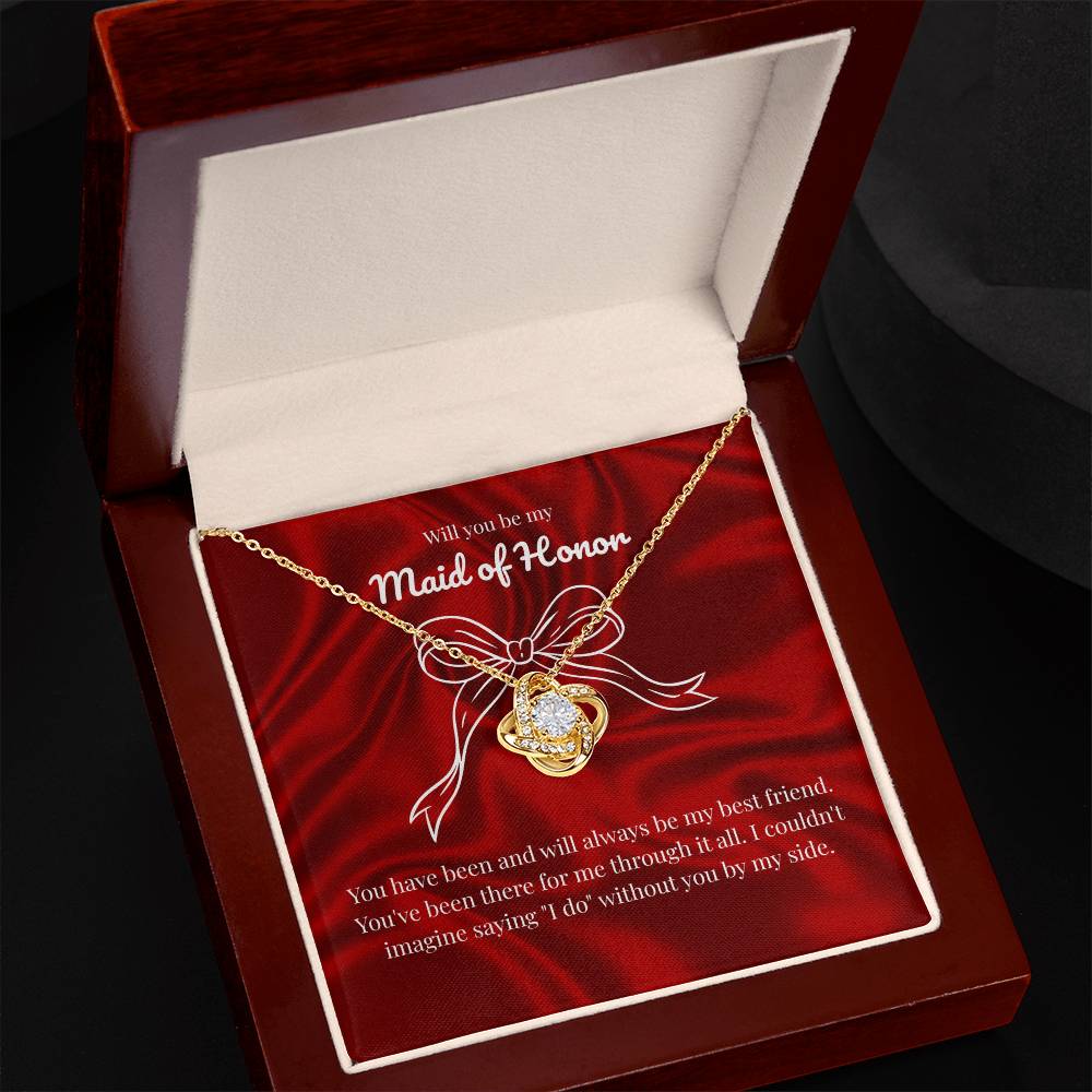 Maid of Honor - My best friend - Love Knot Necklace