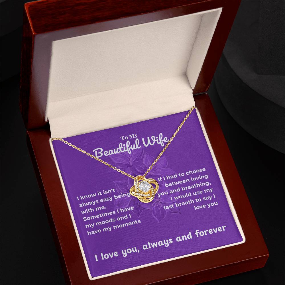 Wife - I know - Love Knot Necklace